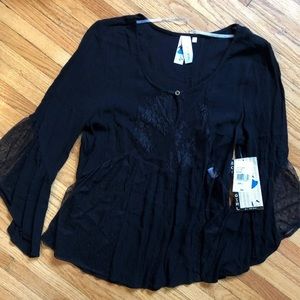 Society Girl top with bell sleeves